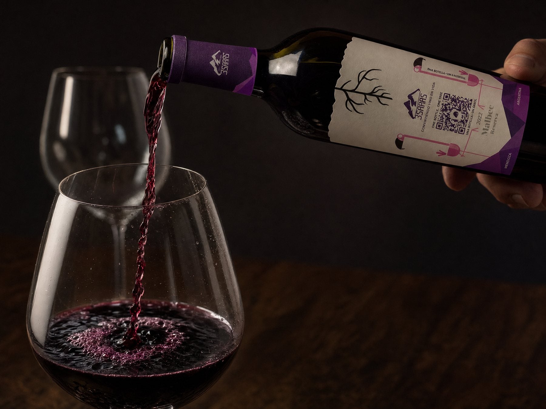 Malbec Reserva im Glas