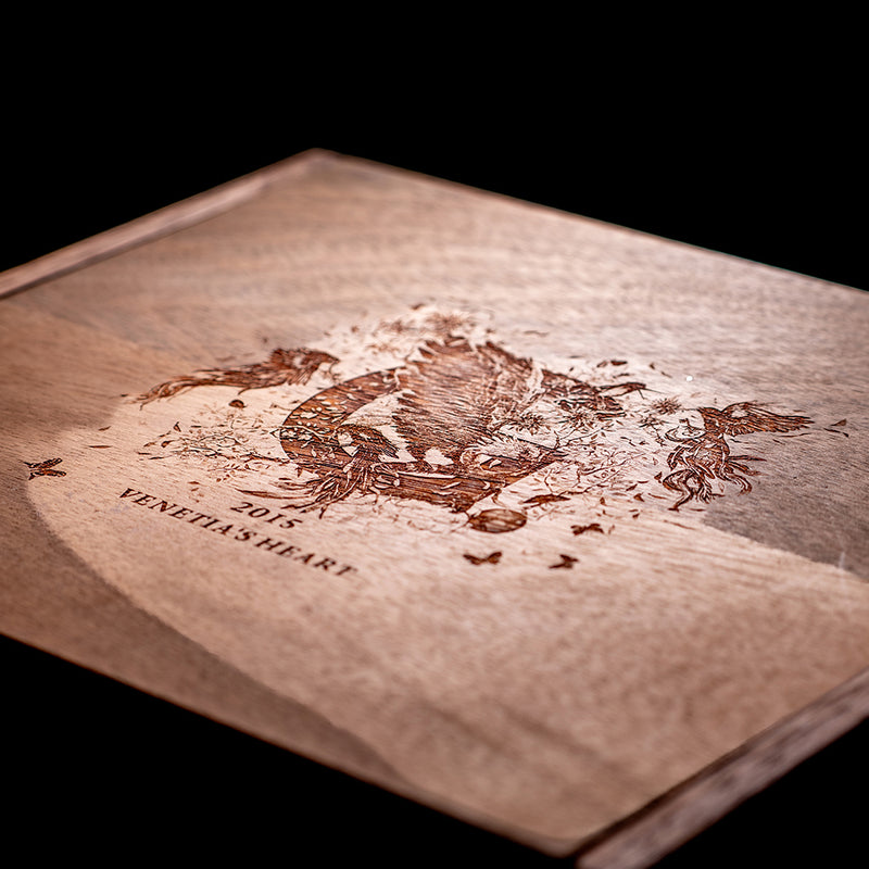 Holzkiste Venetia's Heart (für 6 Flaschen)