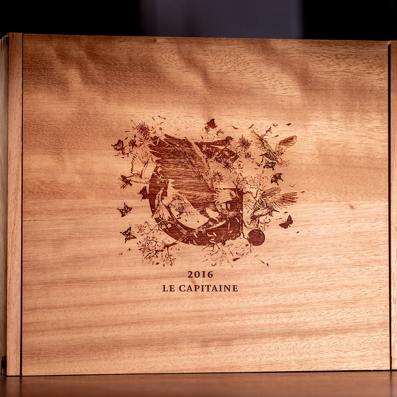 Holzkiste Le Capitaine (für 6 Flaschen)