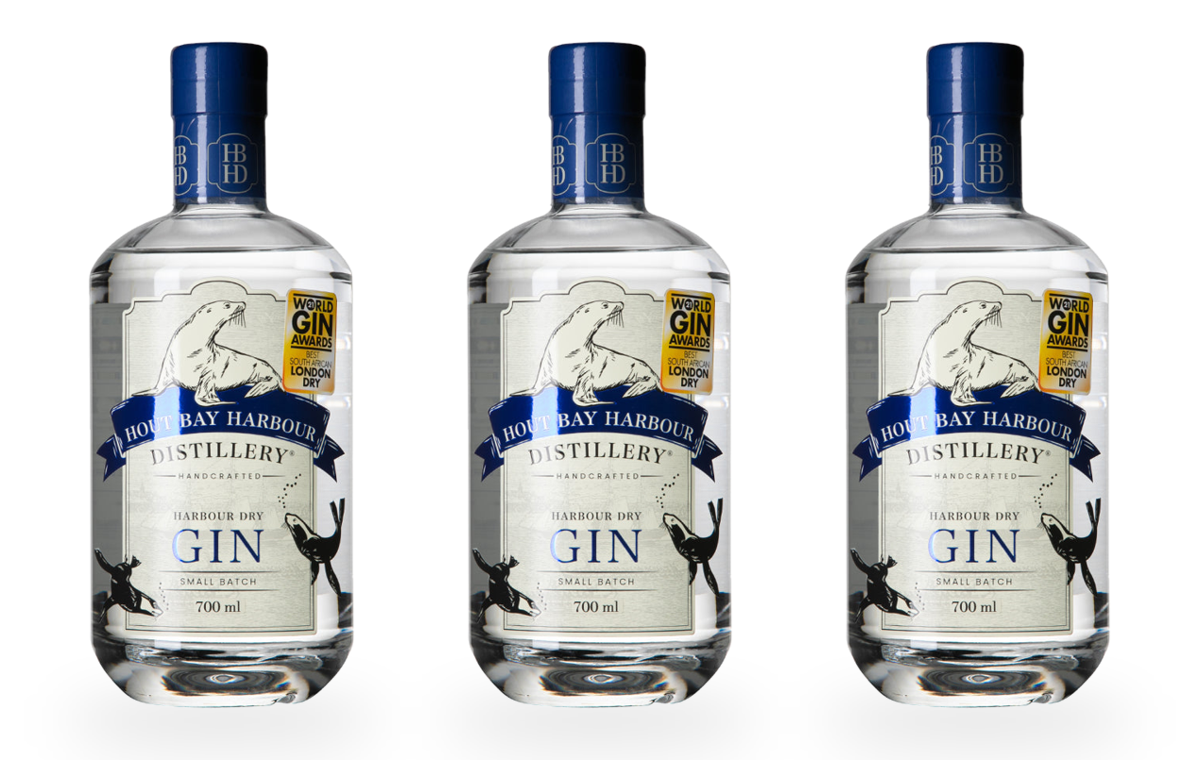 3 Flaschen Harbour Dry Gin