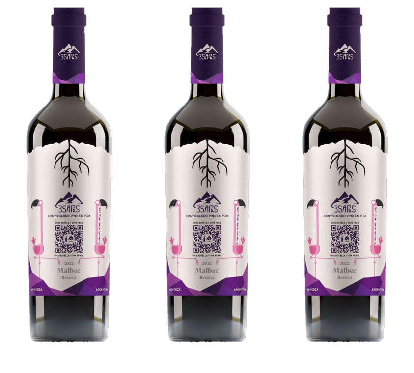 3 Flaschen 3 Sapas Malbec Reserva 2022