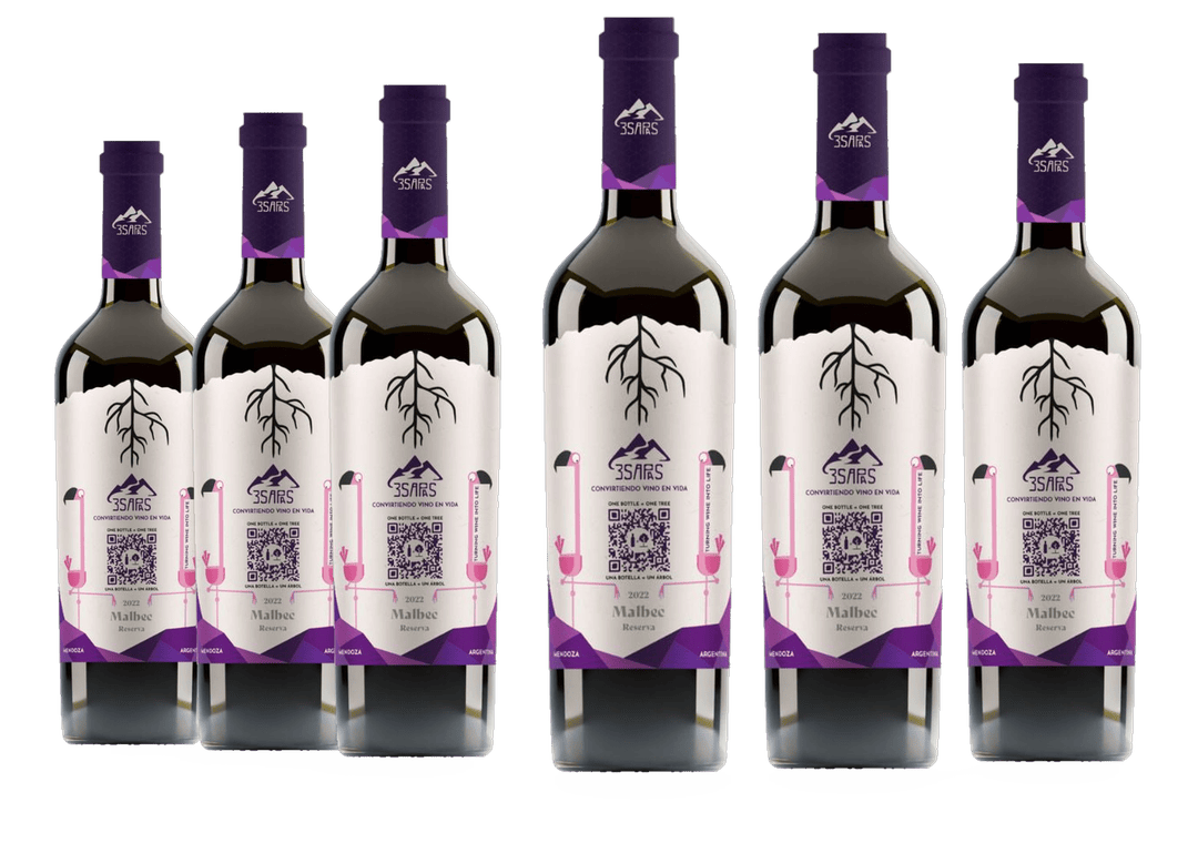 6 Flaschen 3 Sapas Malbec Reserva 2022